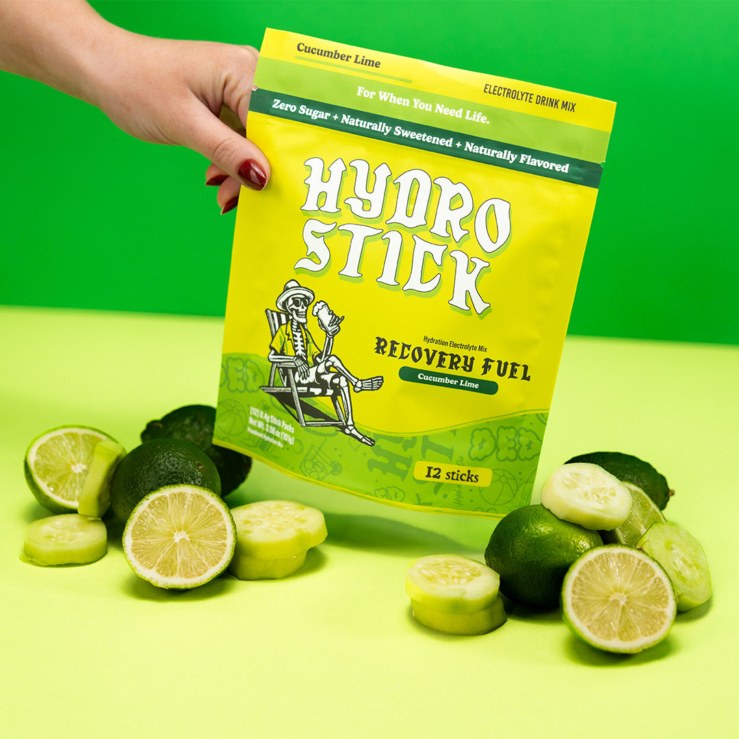 HydroStick, Hydration Support, Electrolyte Drink Mix, Stick Packs, 12ct Gusset Bag, 97g
