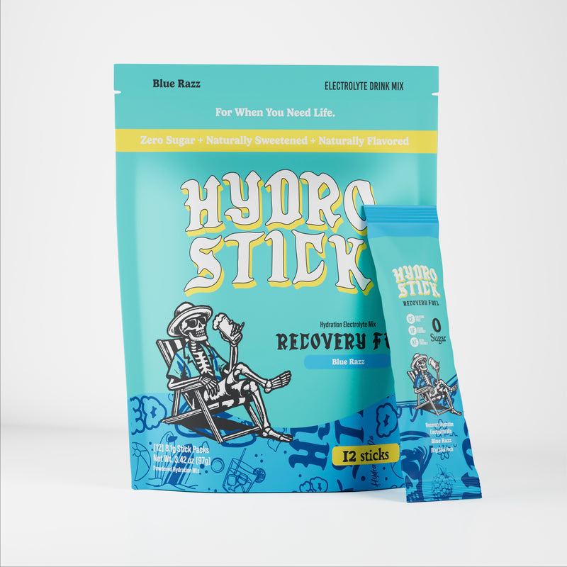 HydroStick, Hydration Support, Electrolyte Drink Mix, Stick Packs, 12ct Gusset Bag, 97g