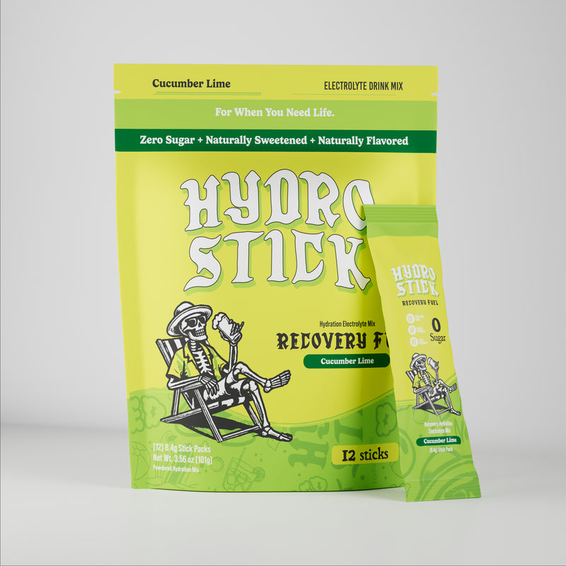 HydroStick, Hydration Support, Electrolyte Drink Mix, Stick Packs, 12ct Gusset Bag, 97g